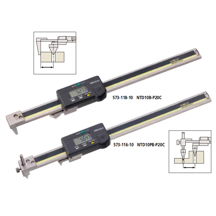 中心型 NTD10B · 10PB 日本三丰mitutoyo正规授权 三丰Mitutoyo福建代理 三丰mitutoyo福建量具批发 ABSOLUTE背置量爪型中心线卡尺 573系列 中心 中心型和边缘 