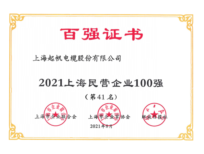 2021年上海民营企业100强