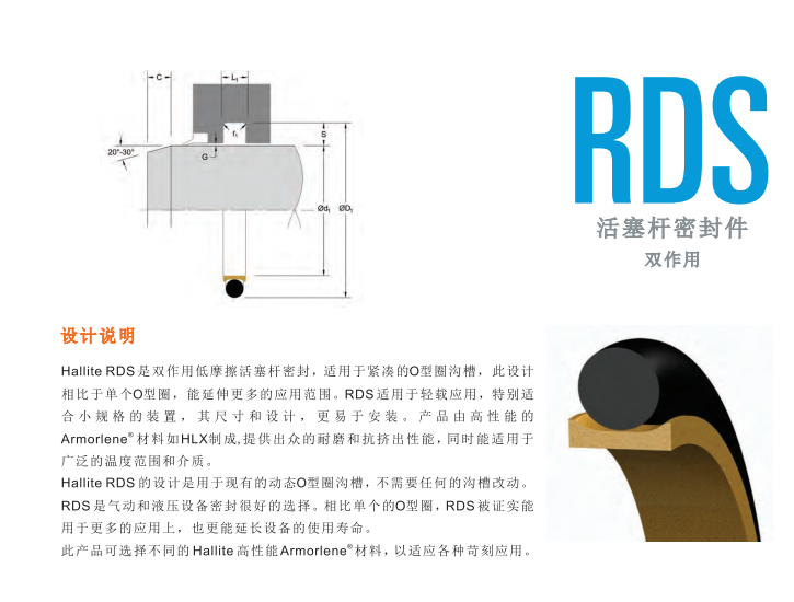 HALLITE油封RDS组合油封