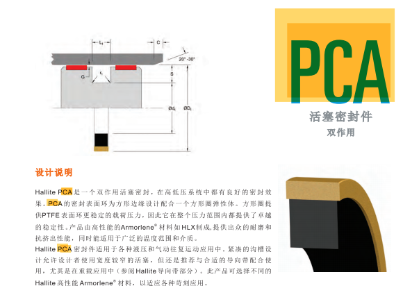 HALLITE进口油封PCA