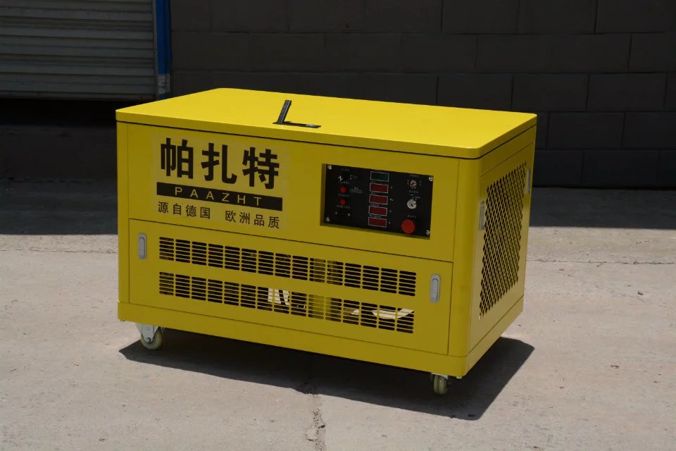 广东工厂用静音汽油发电机10kw双缸全自动装置