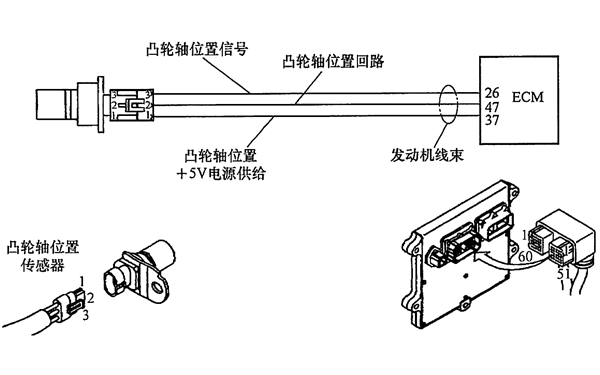 發(fā)電機(jī)凸輪軸位置傳感器電路