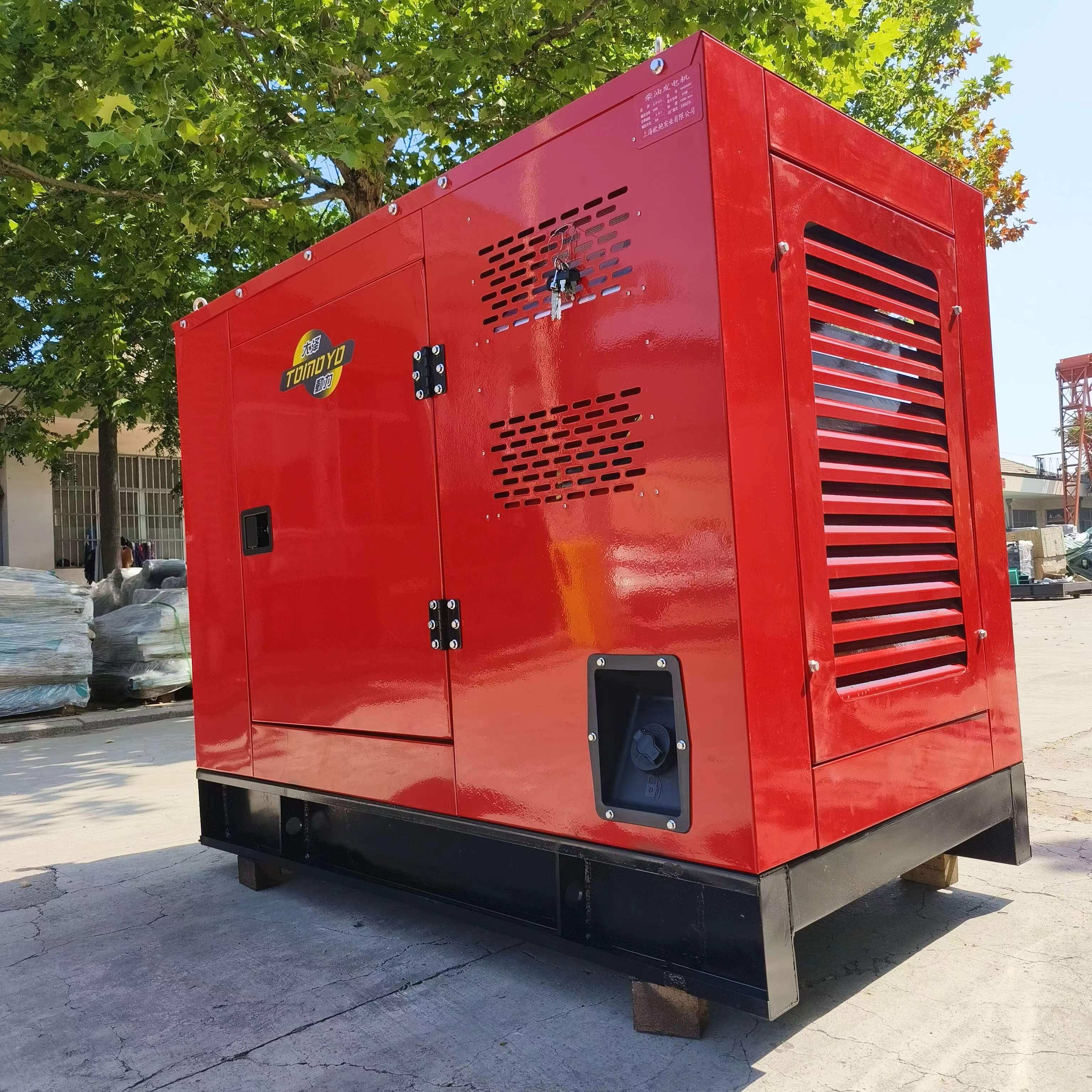 40kw柴油发电机、消防红色 (4)