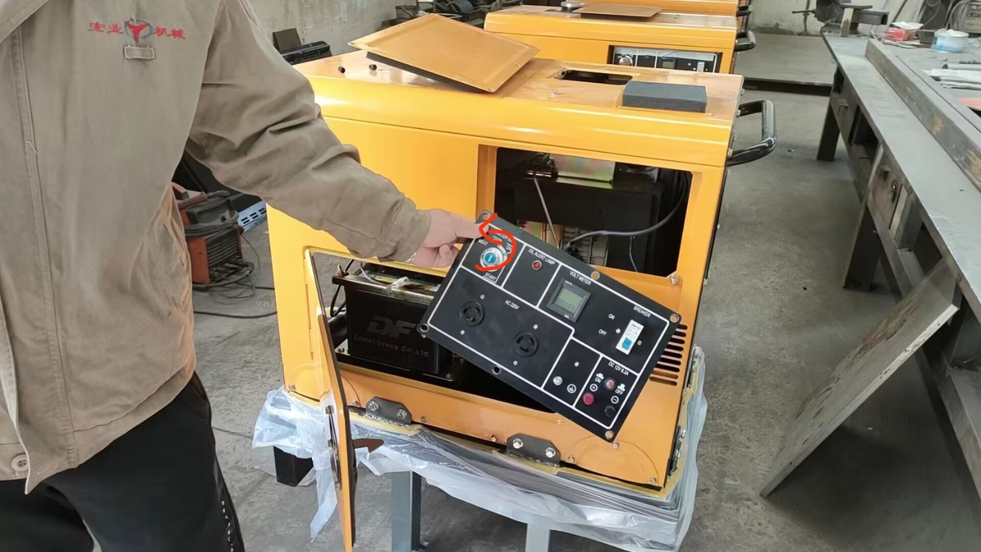 3-8kw柴油发电机，左边转加热