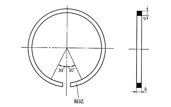 柴油機(jī)活塞環(huán)結(jié)構(gòu)示意圖