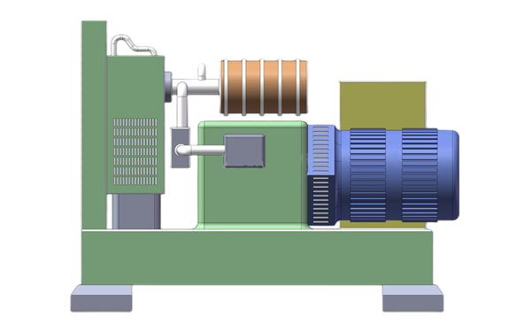柴油发电机组模型简化图