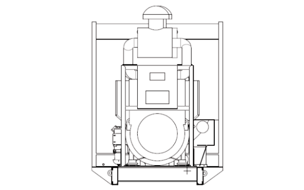 KTA38-G2A康明斯发电机组后视图