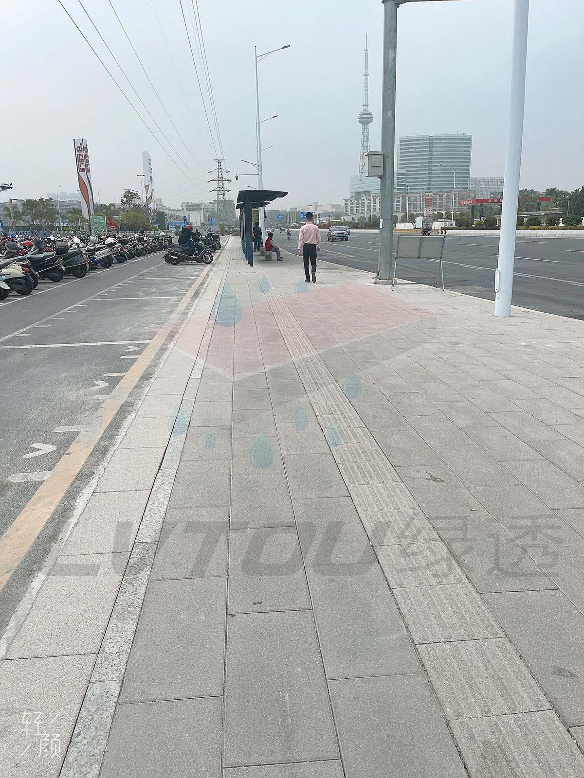 汕頭市潮汕路道路提升 300x600芝麻白 300x300芝麻白盲道2_副本