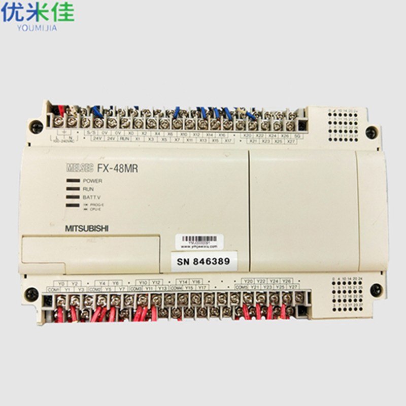 MITSUBISHI三菱PLC可编程控制器FX-48MR-ES UL 二手PLC可编程控制器