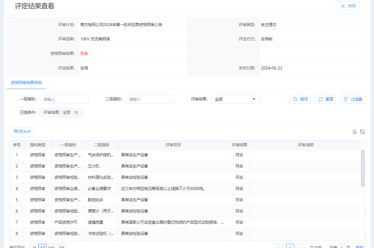25年南网 角钢塔入围资质