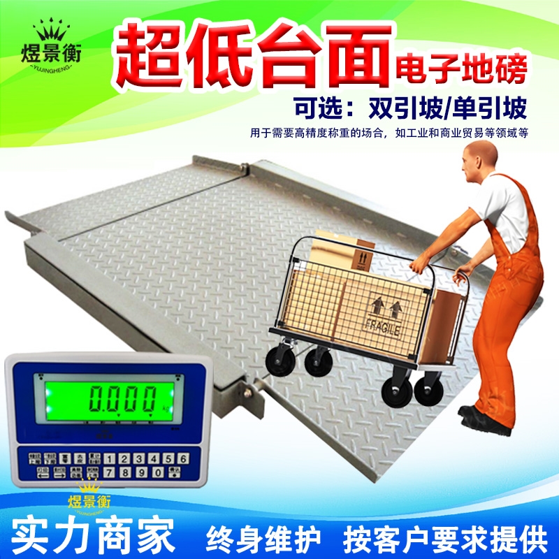 304耐腐蚀电子地磅1T2T3T全不锈钢磅称5T