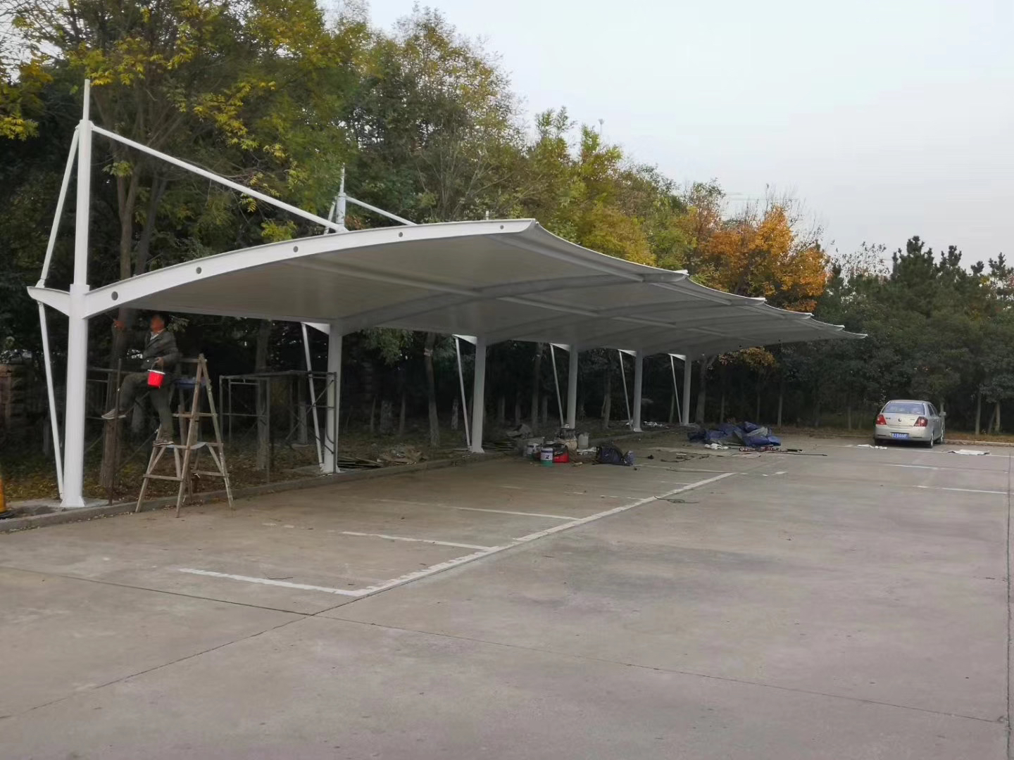 膜结构车棚定制