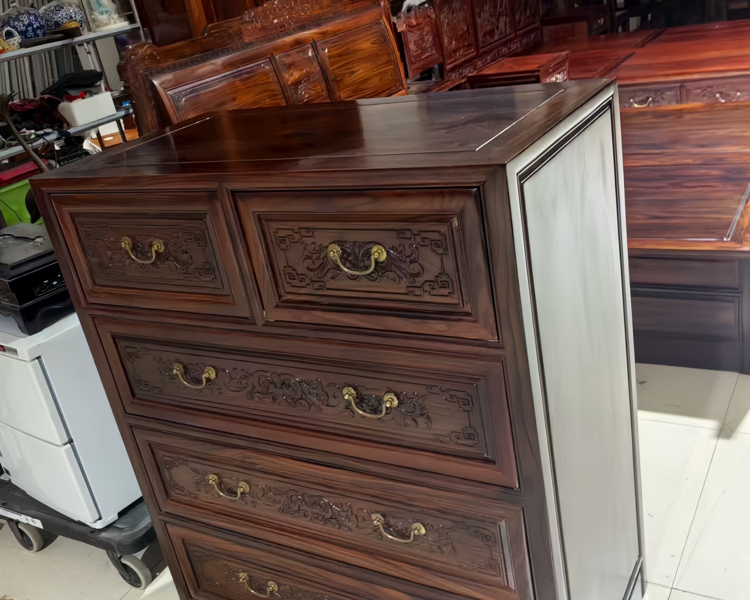 天津紫光檀家具回收