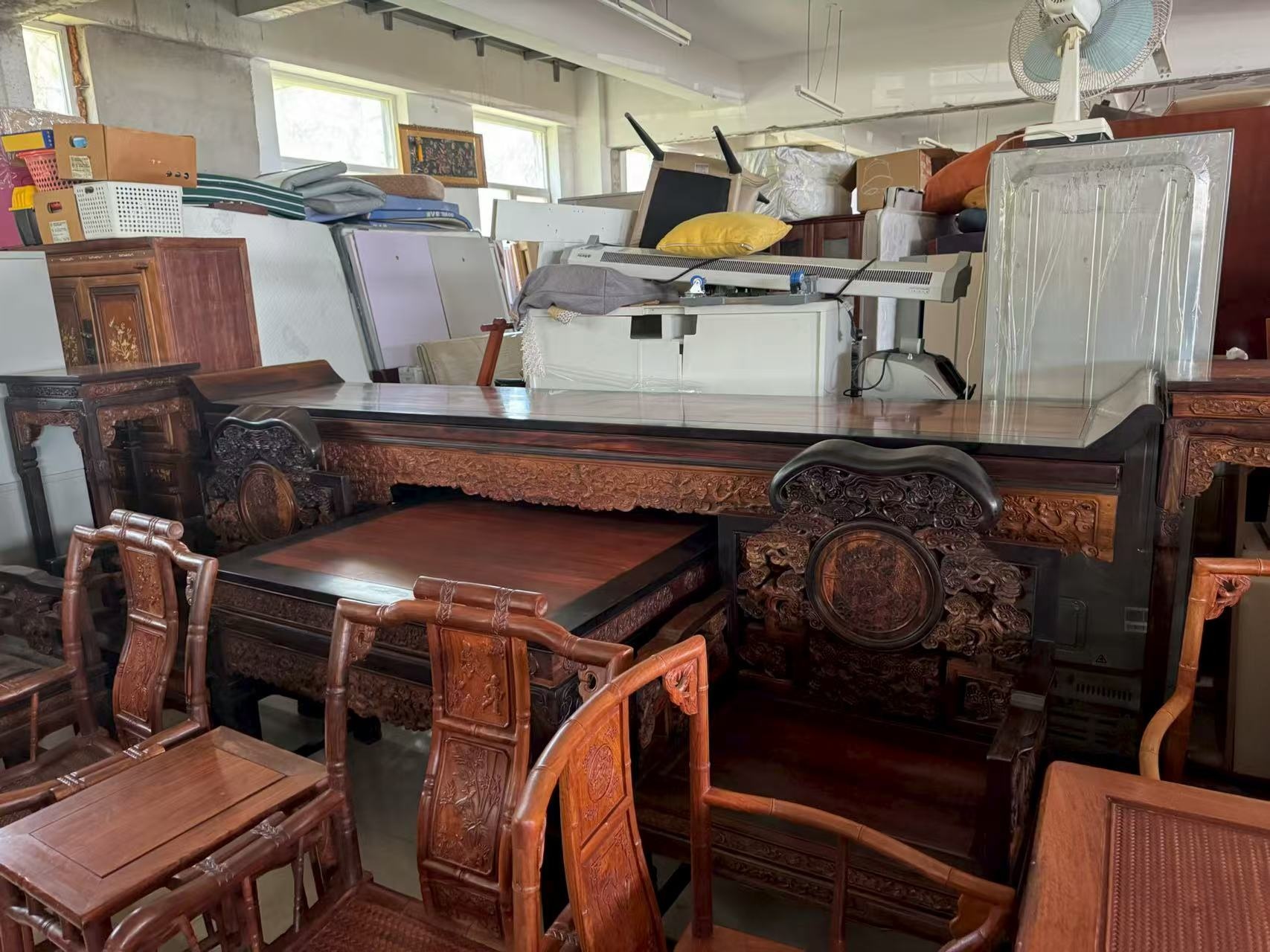 北京红木罗汉床回收