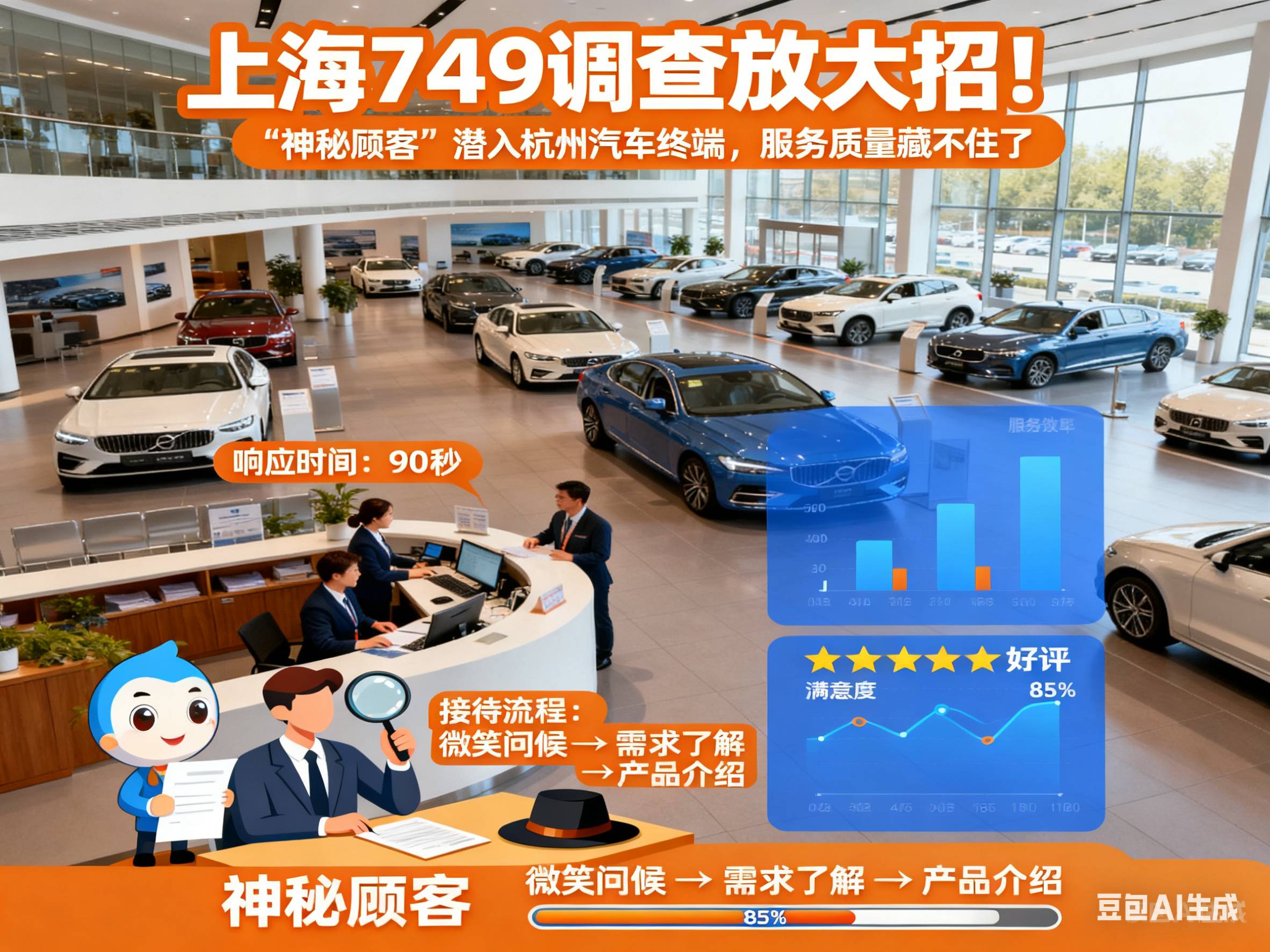 上海749调查放大招！“神秘顾客” 潜入杭州汽车终端，服务质量藏不住了