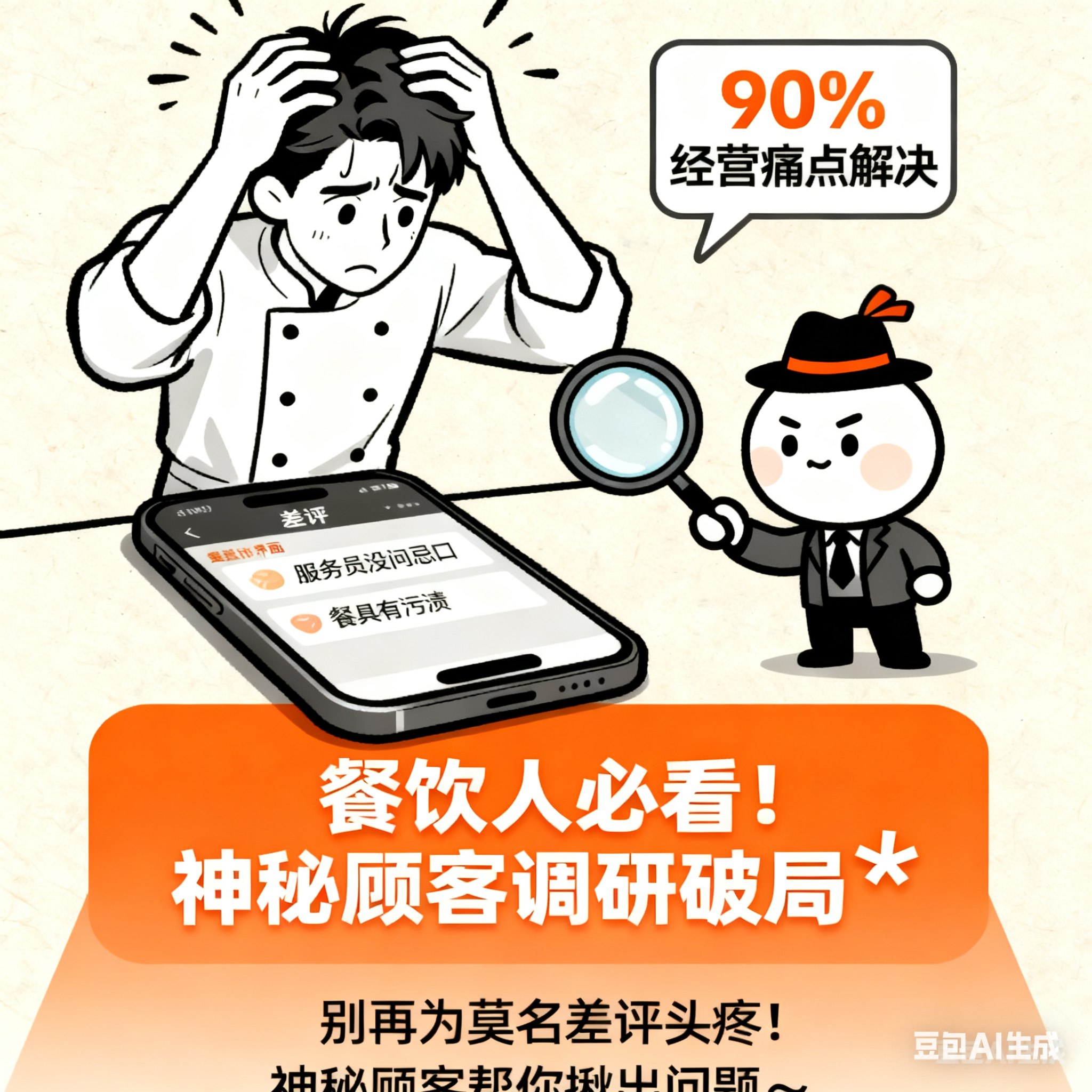 餐饮神秘顾客调研：749调查破解经营痛点90%