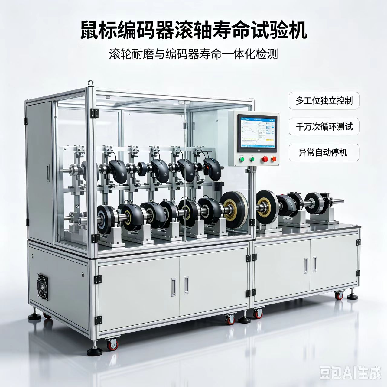 鼠标编码器滚轴寿命试验机