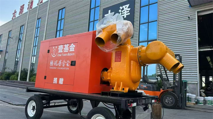 大泽动力 1000 立方柴油防汛泵车 真空自吸泵 水库围堰河道清淤抽水机组